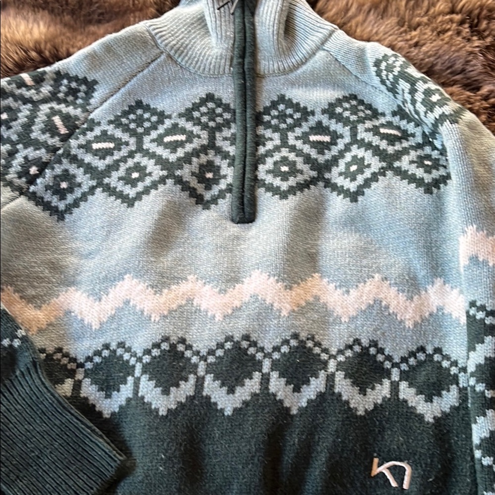 Green Patterned Sweater